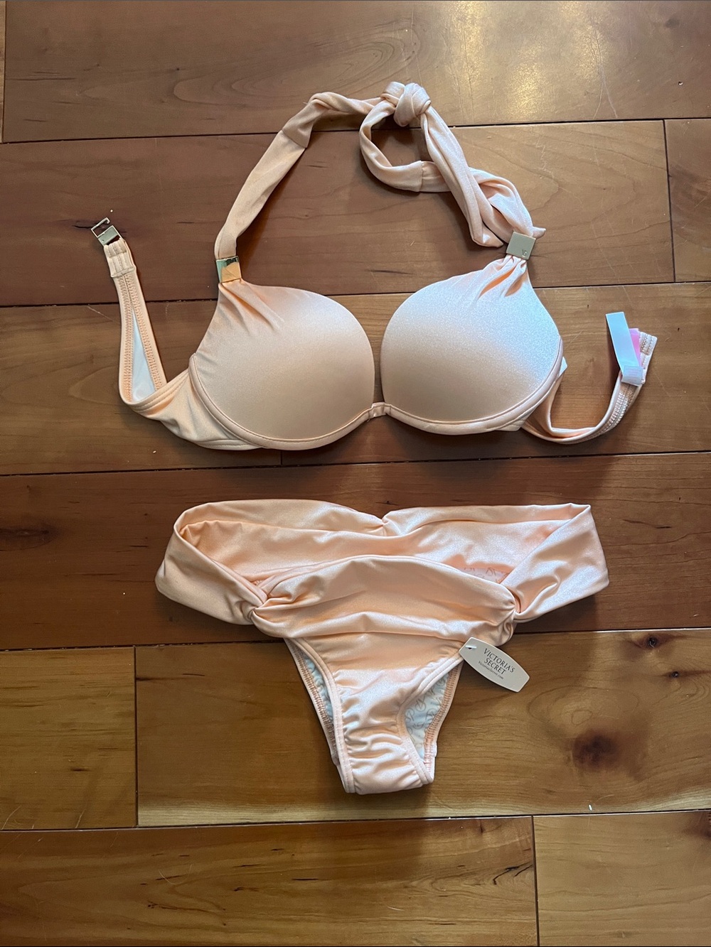 Victoria's Secret Peach Halter Bikini